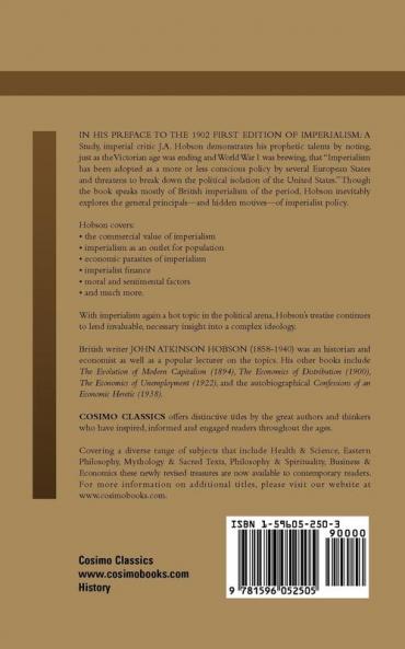 Imperialism: A Study (Cosimo Classics History)