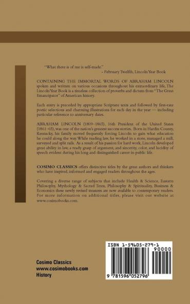 The Lincoln Year Book: Axioms and Aphorisms from the Great Emancipator
