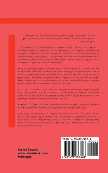 A New Philosophy: Henri Bergson