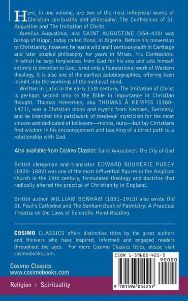 The Confessions of St. Augustine Including the Imitation of Christ