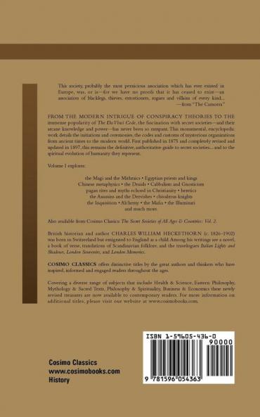 The Secret Societies of All Ages & Countries - Volume 1