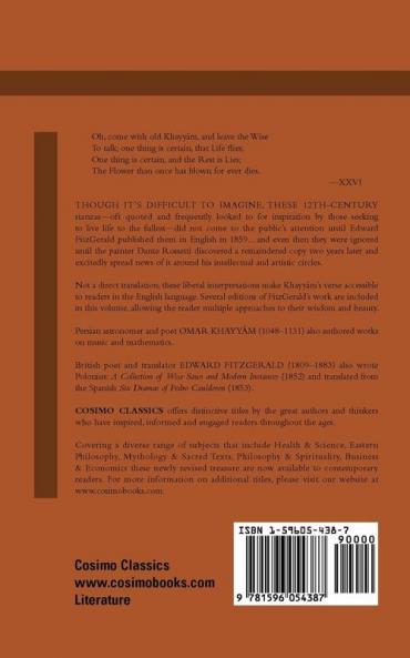 The Rubaiyat of Omar Khayyam First Second and Fifth Editions (Cosimo Classics Literature)