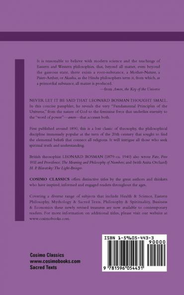 Amen the Key of the Universe