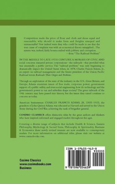 Railroads: Their Origins and Problems (Cosimo Classics Business)