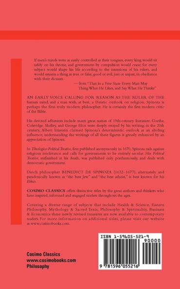 A Theologico-Political Treatise and a Political Treatise