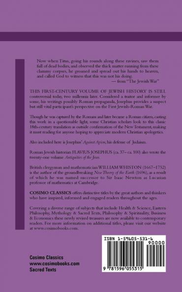 The Works of Flavius Josephus: Volume V the History of the Destruction of Jerusalem Including Against Apion (Sacred Texts)