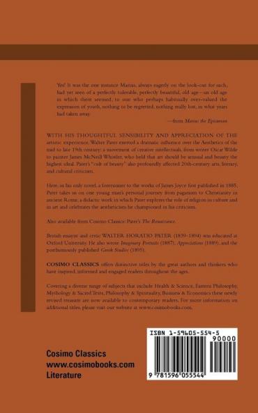 Marius the Epicurean: His Sensations and Ideas