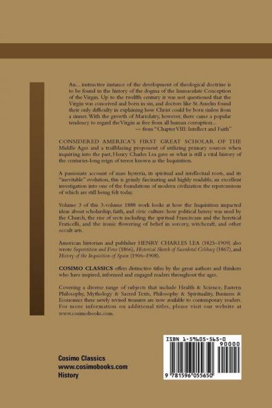 A History of the Inquisition of the Middle Ages Volume 3