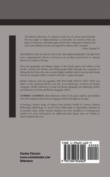 A Smaller History of Greece: From the Earliest Times to the Roman Conquest (Cosimo Classics Reference)