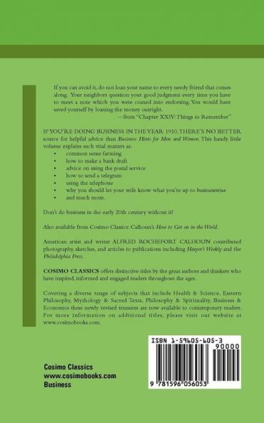 Business Hints for Men and Women