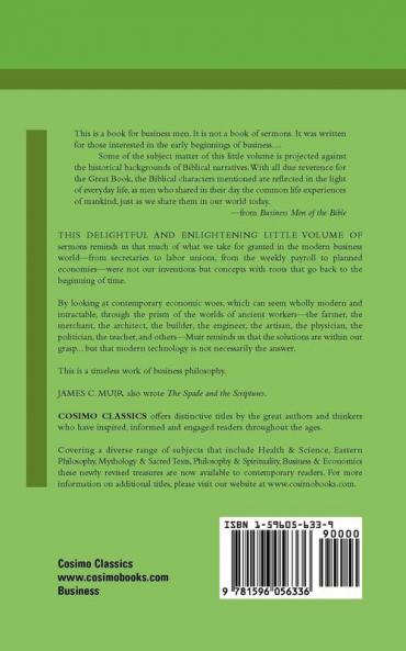 Business Men of the Bible: A Study of the Advance Agents of Trade and Commerce