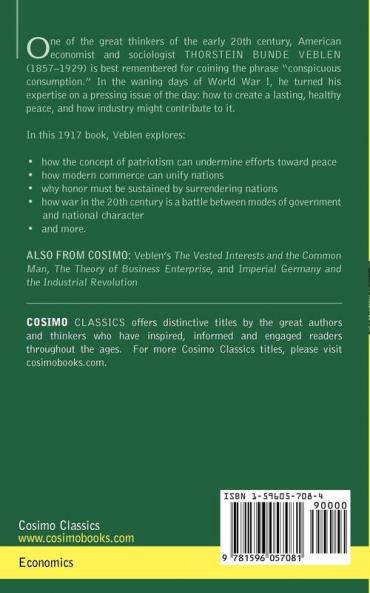 An Inquiry Into the Nature of Peace and the Terms of Its Perpetuation