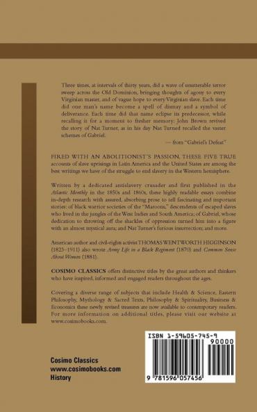 Black Rebellion: Five Slave Revolts (Cosimo Classics History)