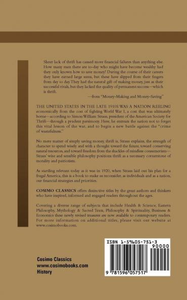 History of the Thrift Movement in America (Cosimo Classics History)
