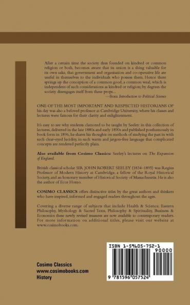 Introduction to Political Science Two Series of Lectures