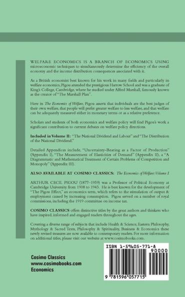 The Economics of Welfare: Volume II