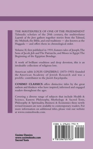 The Legends of the Jews: From Joseph to the Exodus