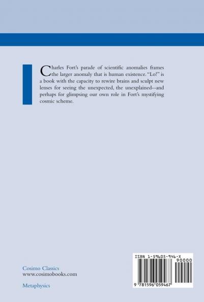 Lo! (Cosimo Classics)