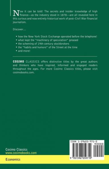 Men and Mysteries of Wall Street