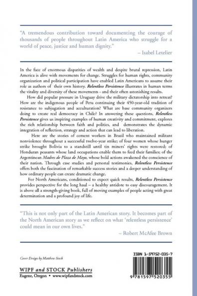 Relentless Persistence: Nonviolent Action in Latin America