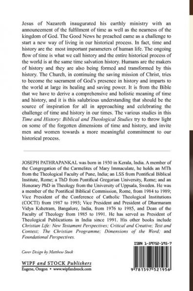 Time and History: Biblical and Theological Studies