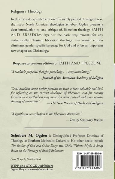 Faith and Freedom: Toward a Theology of Liberation Revised and Enlarged Edition