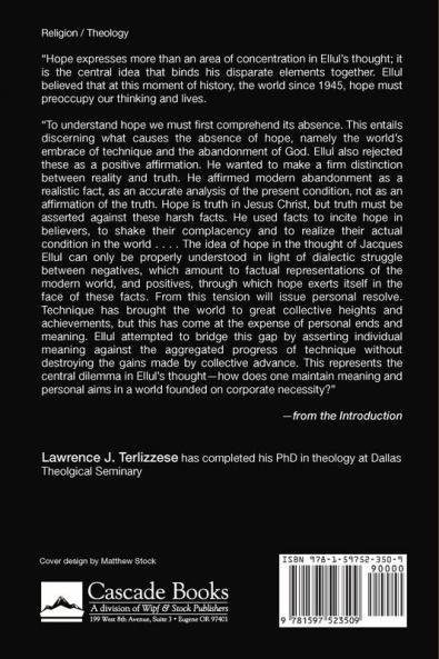 Hope in the Thought of Jacques Ellul