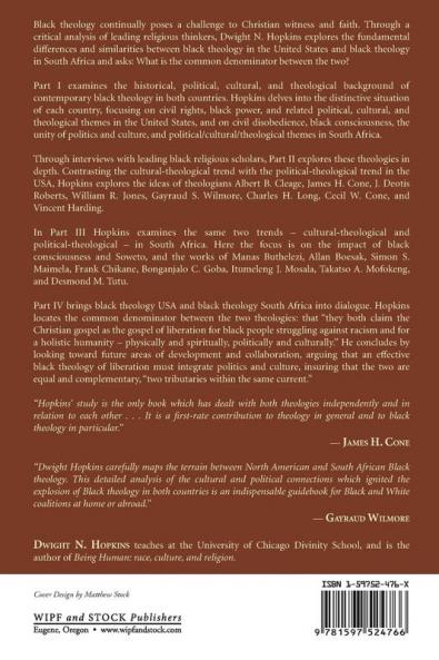 Black Theology USA and South Africa: Politics Culture and Liberation: 04 (Bishop Henry McNeal Turner Studies in North American Black R)