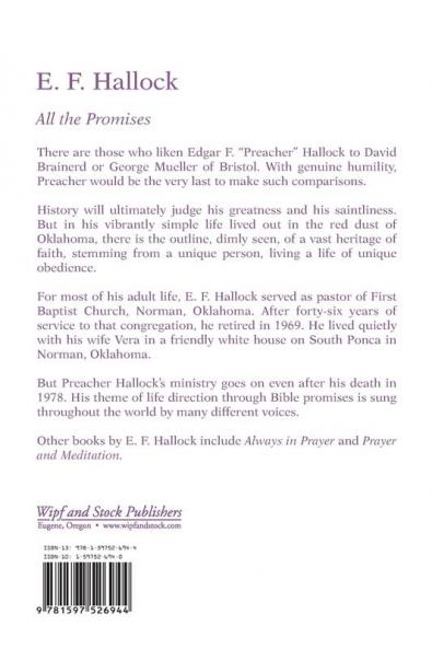 Preacher Hallock: All the Promises