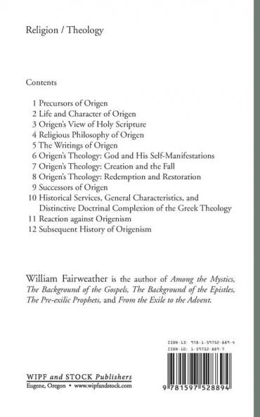Origen and Greek Patristic Theology