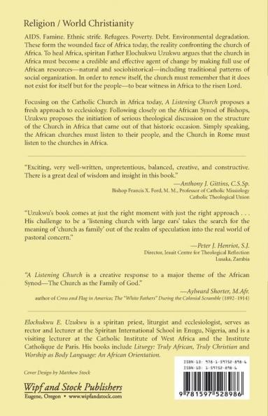 A Listening Church: Autonomy and Communion in African Churches