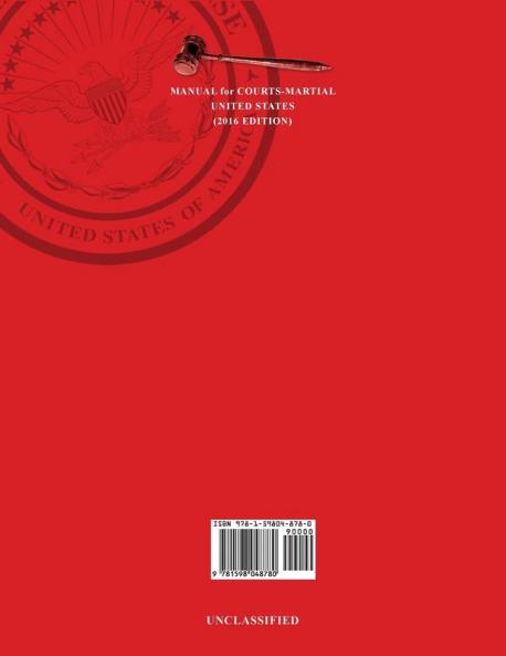 Manual for Courts-Martial United States 2016 edition