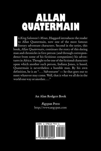 Allan Quatermain by H. Rider Haggard Fiction Fantasy Classics Action & Adventure