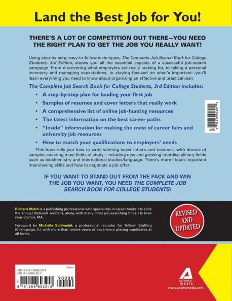 The Complete Job Search Book For College Students: A Step-by-step Guide to Finding the Right Job