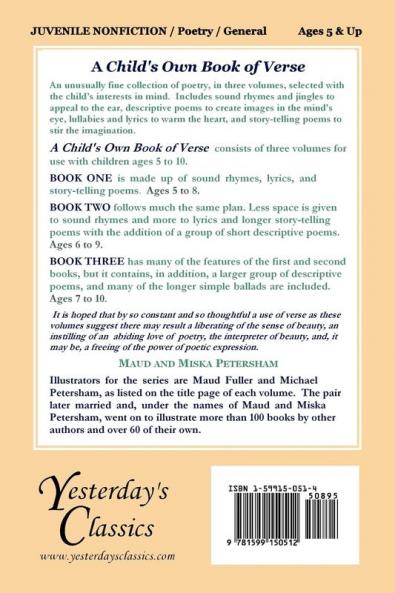 A Child's Own Book of Verse Book One (Yesterday's Classics)