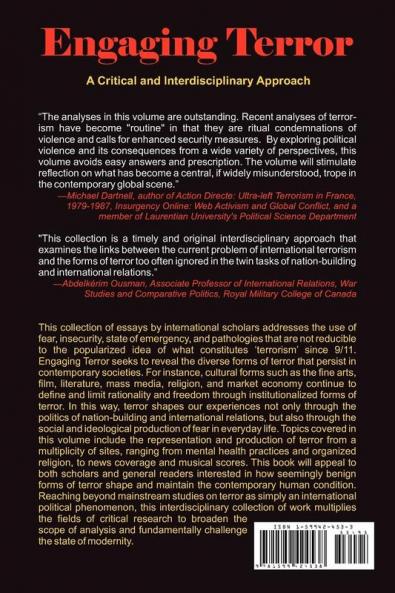 Engaging Terror: A Critical and Interdisciplinary Approach (Human Condition)