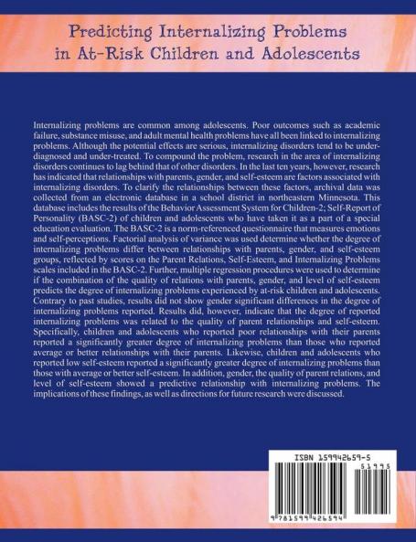 Predicting Internalizing Problems in At-Risk Children and Adolescents