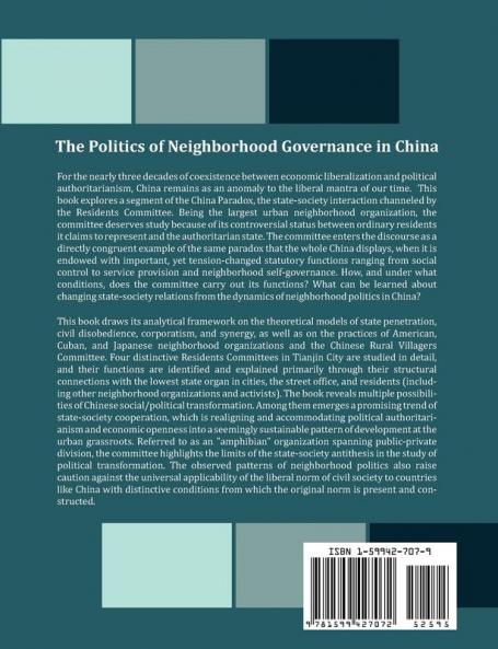 The Politics of Neighborhood Governance in China