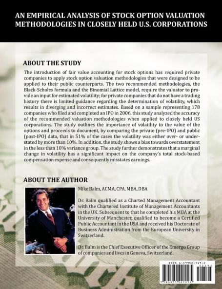 An Empirical Analysis of Stock Option Valuation Methodologies in Closely Held U.S. Corporations