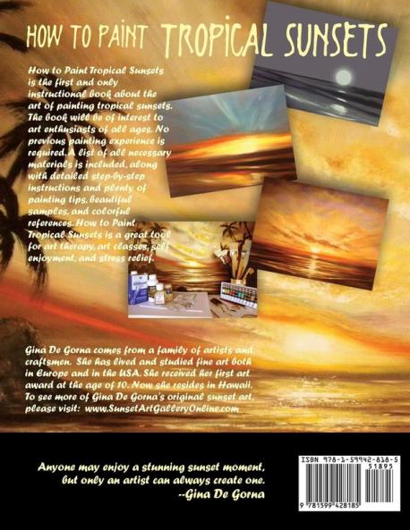 How to Paint Tropical Sunsets: Step by Step