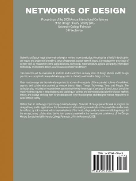 Networks of Design: Proceedings of the 2008 Annual International Conference of the Design History Society (UK) University College Falmouth