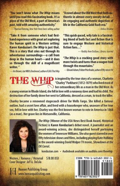 The Whip: A Novel Inspired by the Story of Charley Parkhurst