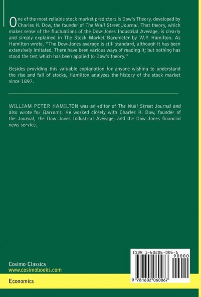 The Stock Market Barometer: A Study of Its Forecast Value Based on Charles H. Dow's Theory (Cosimo Classics Economics)