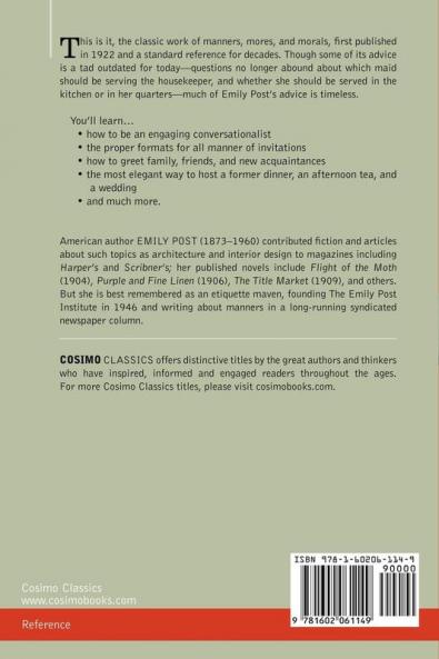 Etiquette: In Society in Business in Politics and at Home