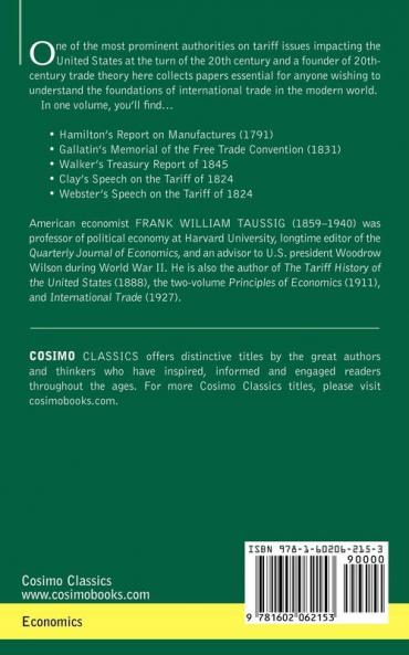 State Papers and Speeches on the Tariff