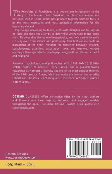 The Principles of Psychology Vol.1
