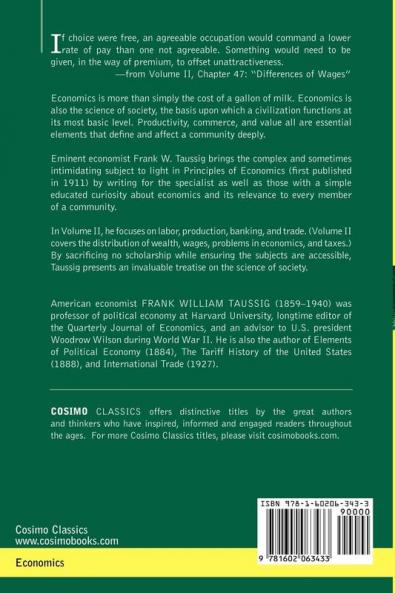 Principles of Economics Volume 2 (Cosimo Classics Economics)