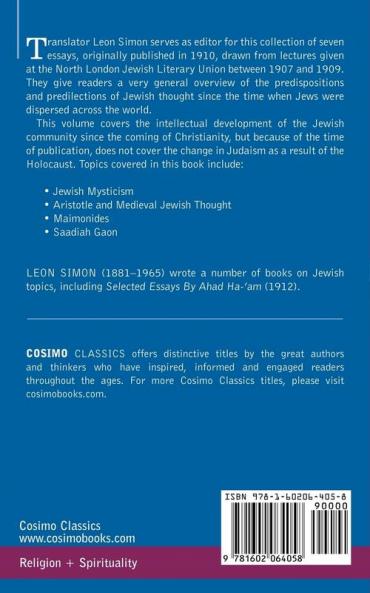 Aspects of the Hebrew Genius: A Volume of Essays on Jewish Literature and Thought