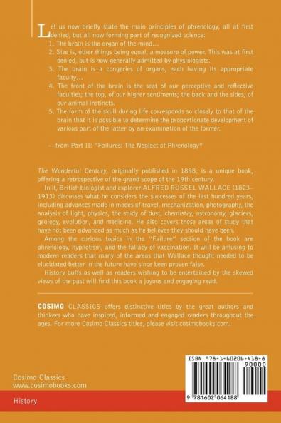 The Wonderful Century: Its Successes and Failures (Cosimo Classics)