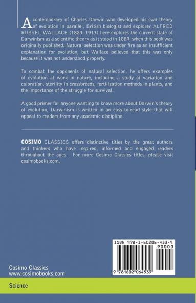 Darwinism: An Exposition of the Theory of Natural Selection with Some of Its Applications